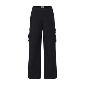 Pretty Green Mens Cotton Cargo Pants / Black